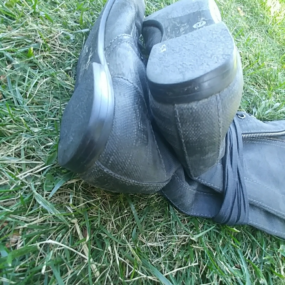 Giuseppe Zanotti charcoal gray lace up boots - Picture 7 of 8